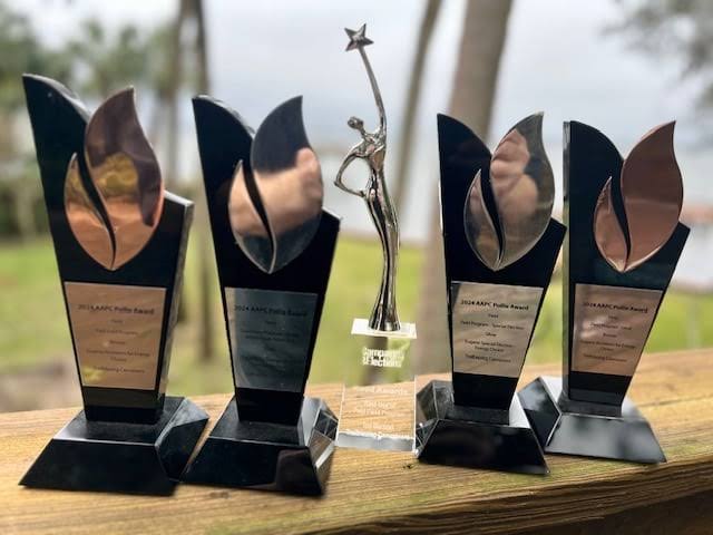 Pollie and Reed award trophies won by Trailblazing Canvassers